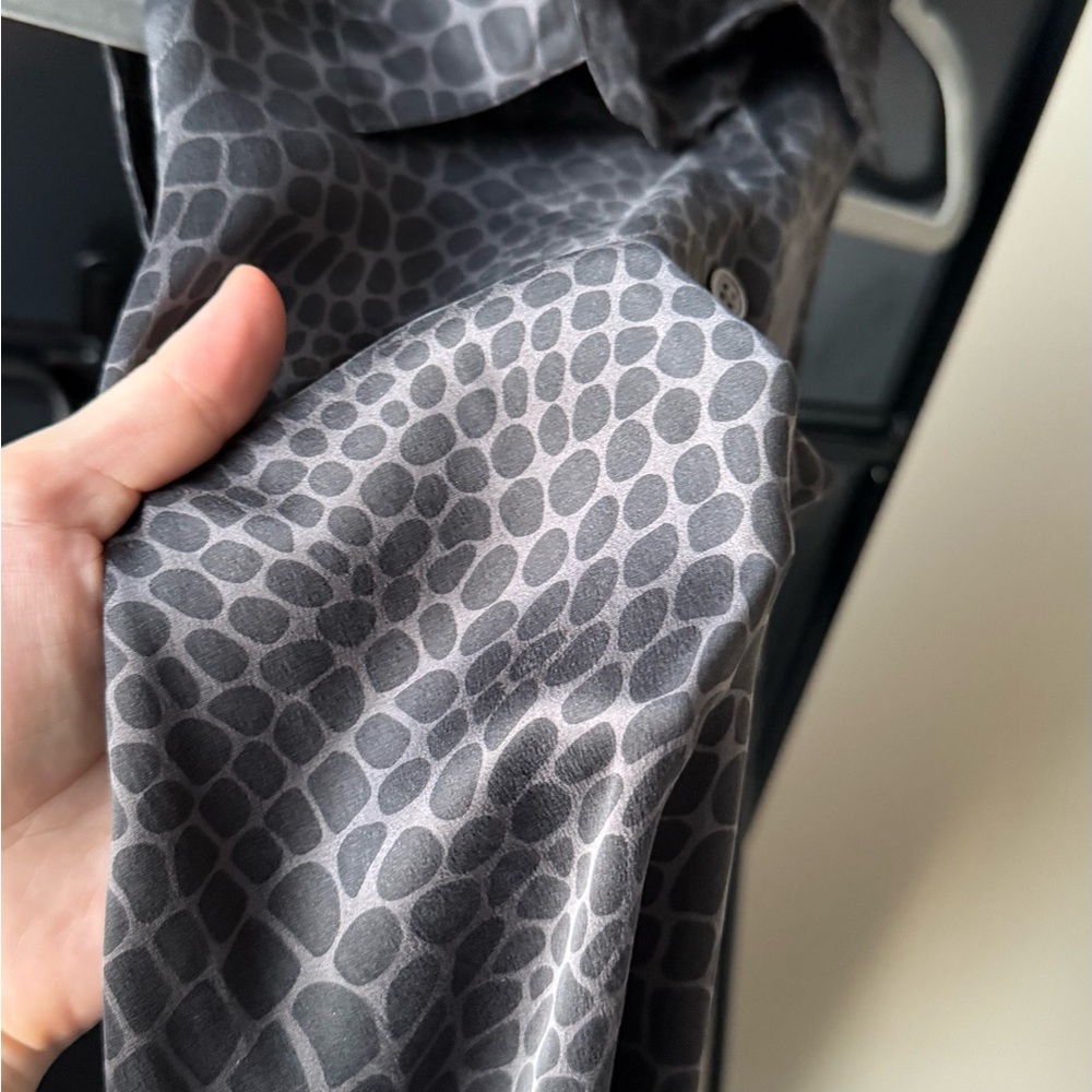 Equipment Gray Patterned Dress - image 4